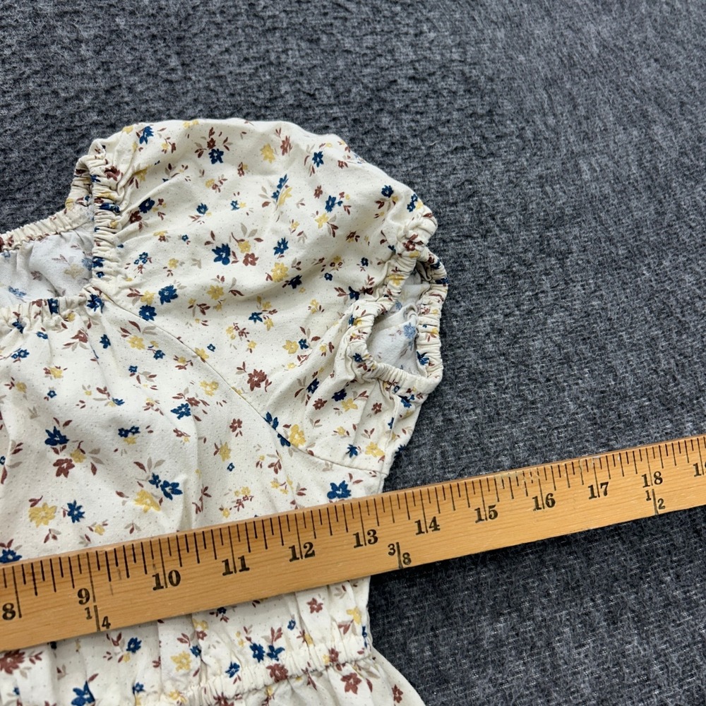 Uniqlo Dress Girls Short Sleeve 9-10 Years Floral Fall Prairie Cottage - Picture 5 of 8